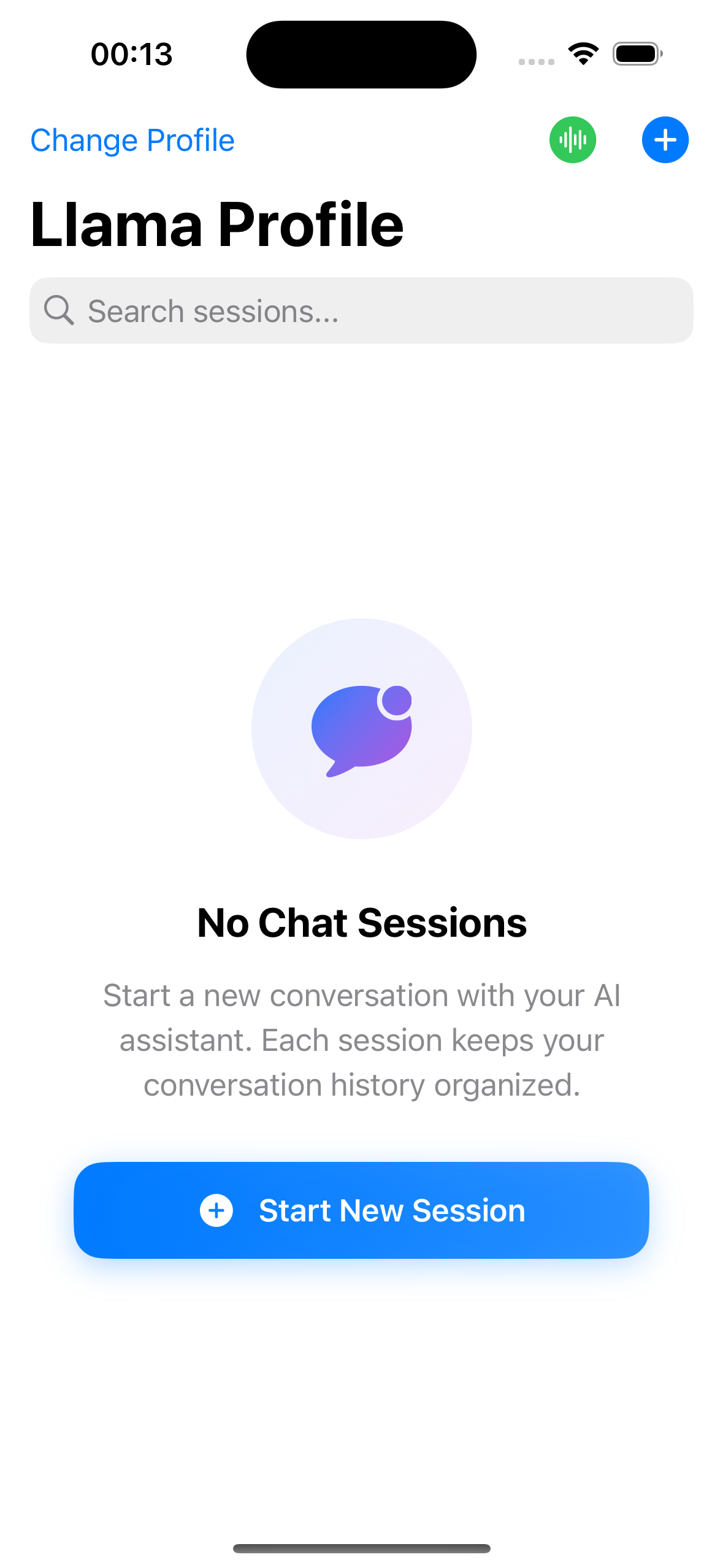 Chat list screen